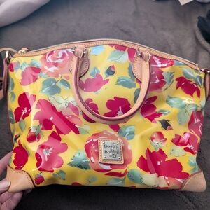 Dooney & Bourke Floral Yellow Tote Bag